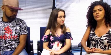 Douglas Belchior, Elisiane dos Santos e Anna Luiza Calixto